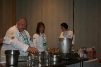 Chefs giving 
presentation