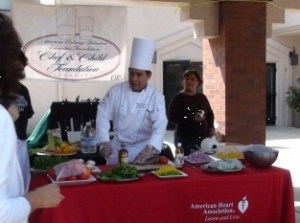 Chef Preparing Food at 
Table