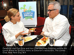 Cat Cora & Geoffrey
Zakarian