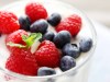 Cup of yogurt topped with
berries