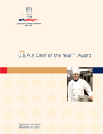 U.S.A.'s Chef of the Year Award Application