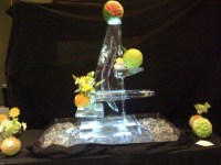 Carved ice