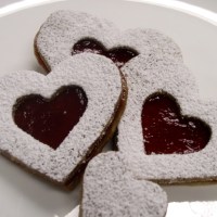Heart-shaped cookies