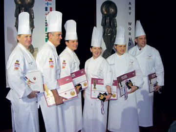 ACF Culinary Team USA at the 2006 Culinary World Cup award ceremony
