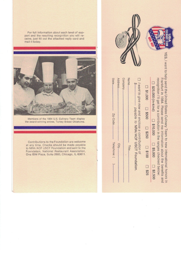 ACF Culinary Team USA Brochure