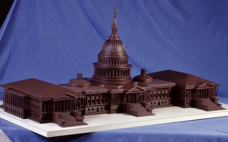 A model of a building.