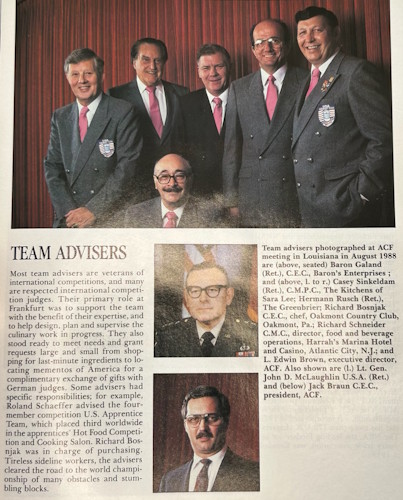 Team coaches and advisors