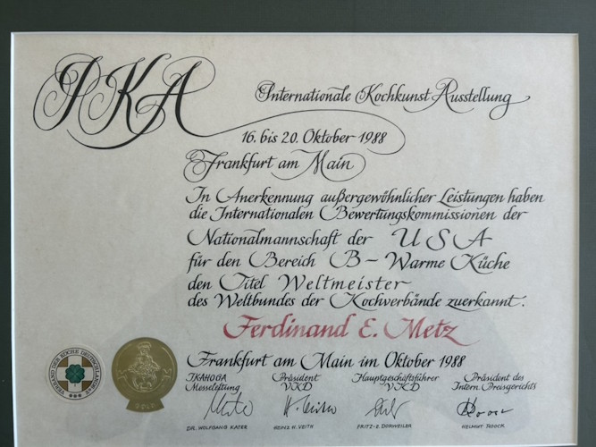 A certificate with a certificate of appreciation.