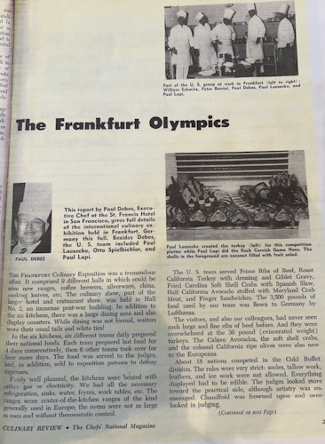 A newspaper with a picture of two people.