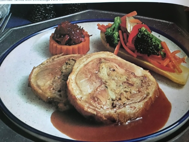 A plate of food on a plate.