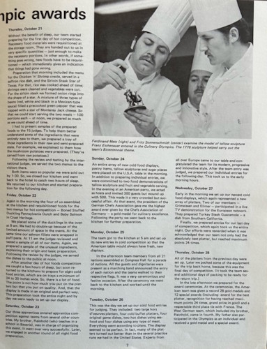 A newspaper article with a person holding a figurine.